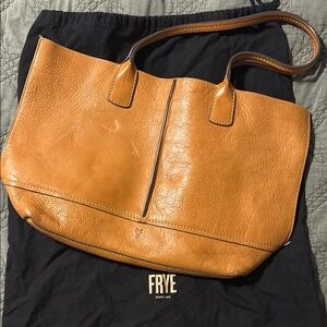 Frye Cognac Leather Tote